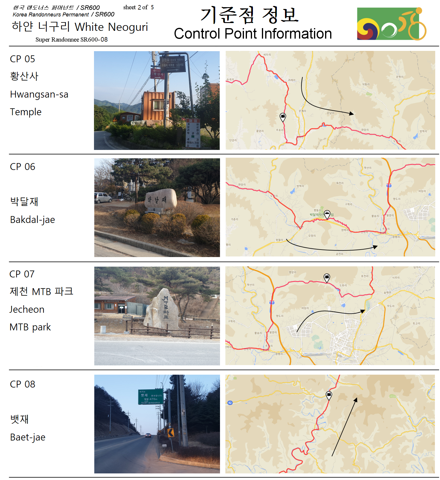 란도너스 슈퍼란도니 SR-08 하얀 너구리 GPX 코스파일