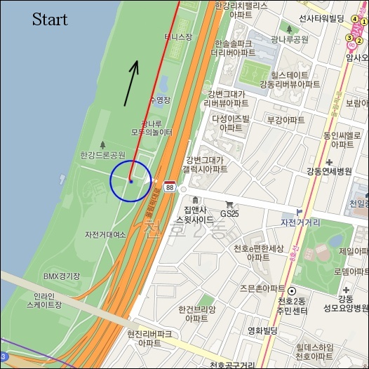 란도너스 슈퍼란도니 SR-11 서울 멧돼지 GPX 코스파일 사진 2