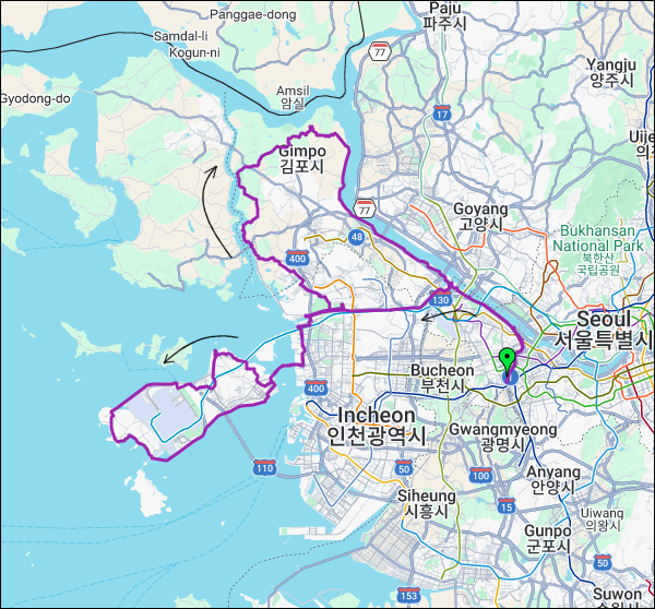 란도너스 퍼머넌트 PT-212 영종김포 돌돌이 GPX 코스파일