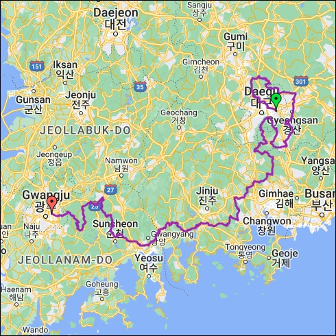 란도너스 슈퍼란도니 SR-10 사자와 호랑이 GPX 코스파일