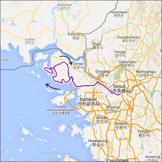 란도너스 퍼머넌트 PT-03 강화도 GPX 코스파일