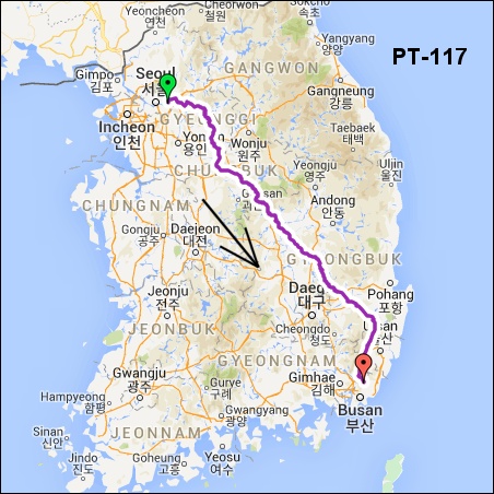 란도너스 퍼머넌트 PT-117 서울-부산 GPX 코스파일