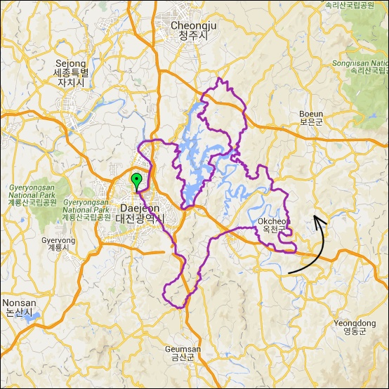 란도너스 퍼머넌트 PT-119 구비구비 강변길 GPX 코스파일