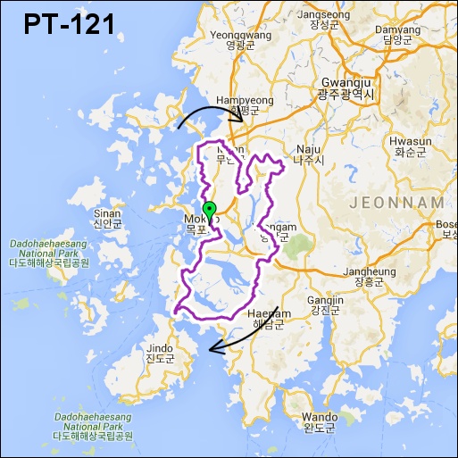 란도너스 퍼머넌트 PT-121 충무공의 승리 GPX 코스파일