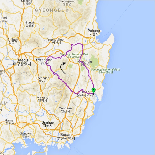 란도너스 퍼머넌트 PT-125 Ulsan-200K GPX 코스파일