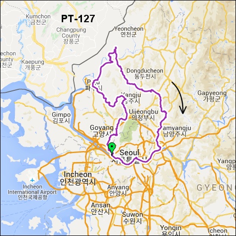 란도너스 퍼머넌트 PT-127 송추 Songchu GPX 코스파일