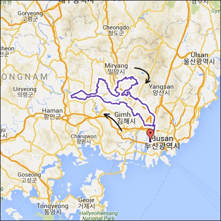 란도너스 퍼머넌트 PT-128 부산 어드벤처 GPX 코스파일