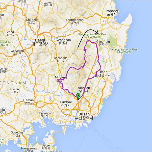 란도너스 퍼머넌트 PT-131 영남알프스둘래길 GPX 코스파일