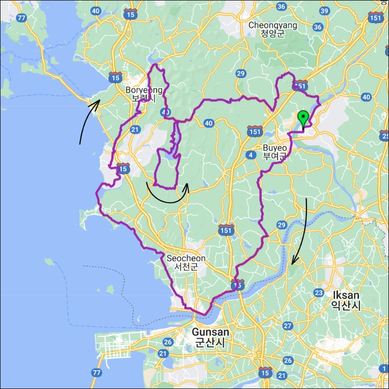 란도너스 퍼머넌트 PT-142 하늘 GPX 코스파일