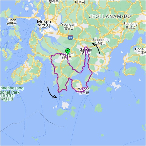 란도너스 퍼머넌트 PT-165 잔나비 GPX 코스파일