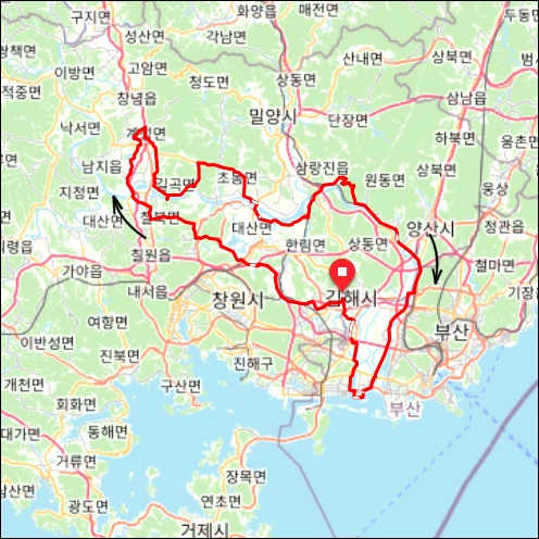 란도너스 퍼머넌트 PT-169 김해 평야 GPX 코스파일