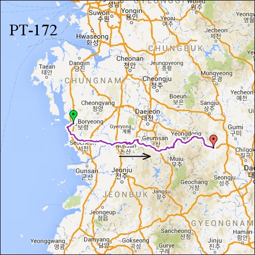 란도너스 퍼머넌트 PT-172 한국 적도 GPX 코스파일