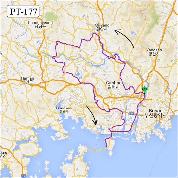 란도너스 퍼머넌트 PT-177 김해 어드벤처 GPX 코스파일