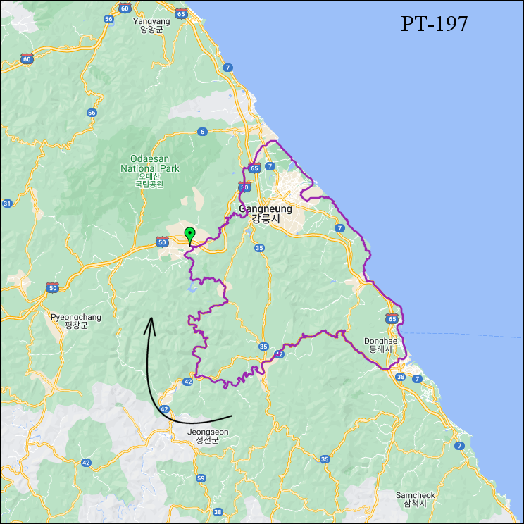 란도너스 퍼머넌트 PT-197 동해물산 GPX 코스파일