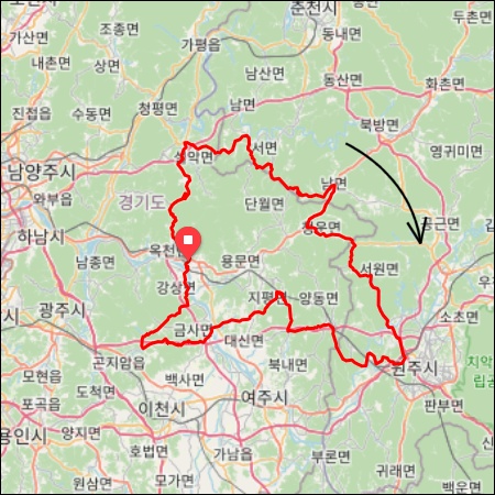 란도너스 퍼머넌트 PT-41 양평 둘레길 GPX 코스파일