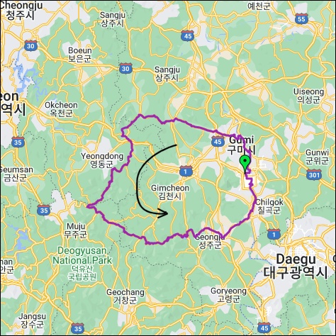 란도너스 퍼머넌트 PT-50 사색의 시간 GPX 코스파일