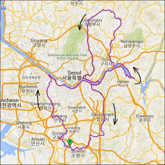 란도너스 퍼머넌트 PT-51 초계국수와 수목원 GPX 코스파일
