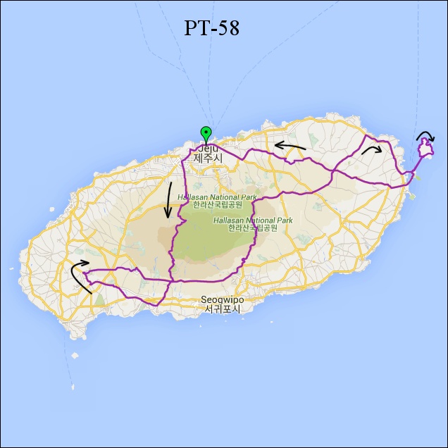 란도너스 퍼머넌트 PT-58 섬안의 섬, 섬안의 산 GPX 코스파일