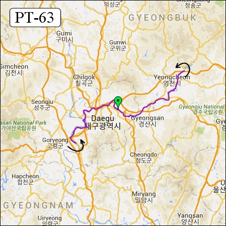 란도너스 퍼머넌트 PT-63 대구 새싹 GPX 코스파일