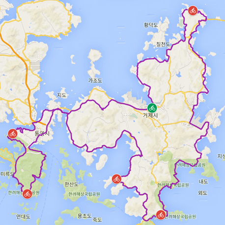 란도너스 퍼머넌트 PT-69 한려해상 GPX 코스파일